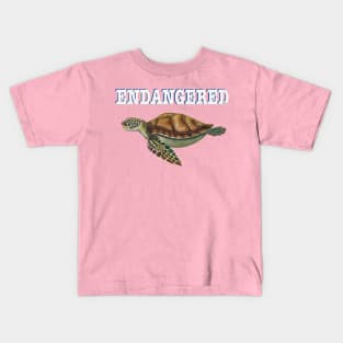 Endangered Sea Turtle Kids T-Shirt